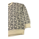 JOHN RICHMOND maglia girocollo fantasia logo Panna per Bambino RBA25112MA PANNA JOHN RICHMOND 