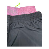 Disclaimer Pantalone Tinta Unita Con Elastico In Vita In Contrasto Nero Per Bambina
