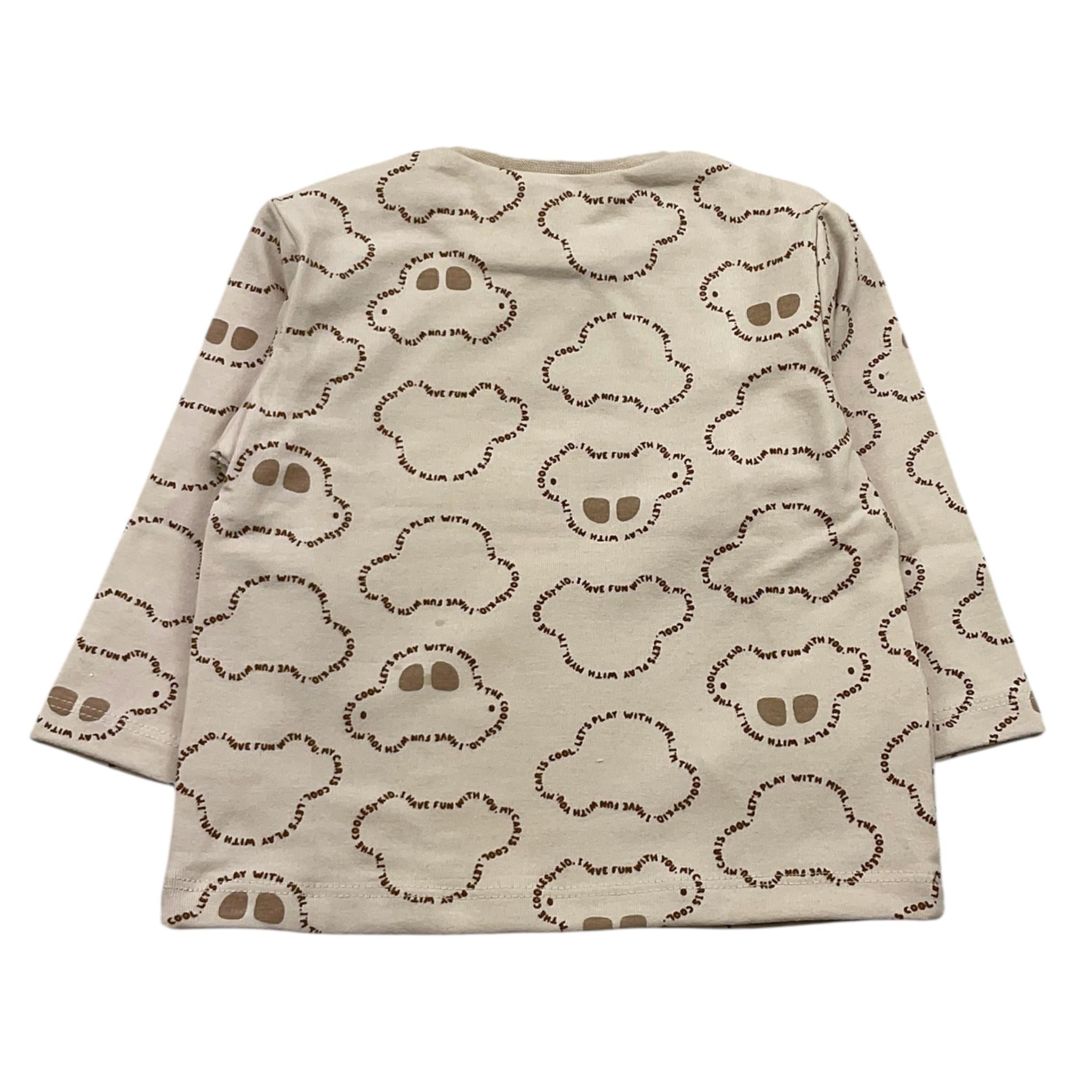 MAYORAL set 2 shirt bicolore con stampe Bianco/beige per Neonato 2029X BIANCO/BEIGE MAYORAL 