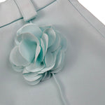 Petit Posh Short Tina Unita con Applicazione per Bambina GFBS25066SHX VERDE ACQUA PETIT POSH 