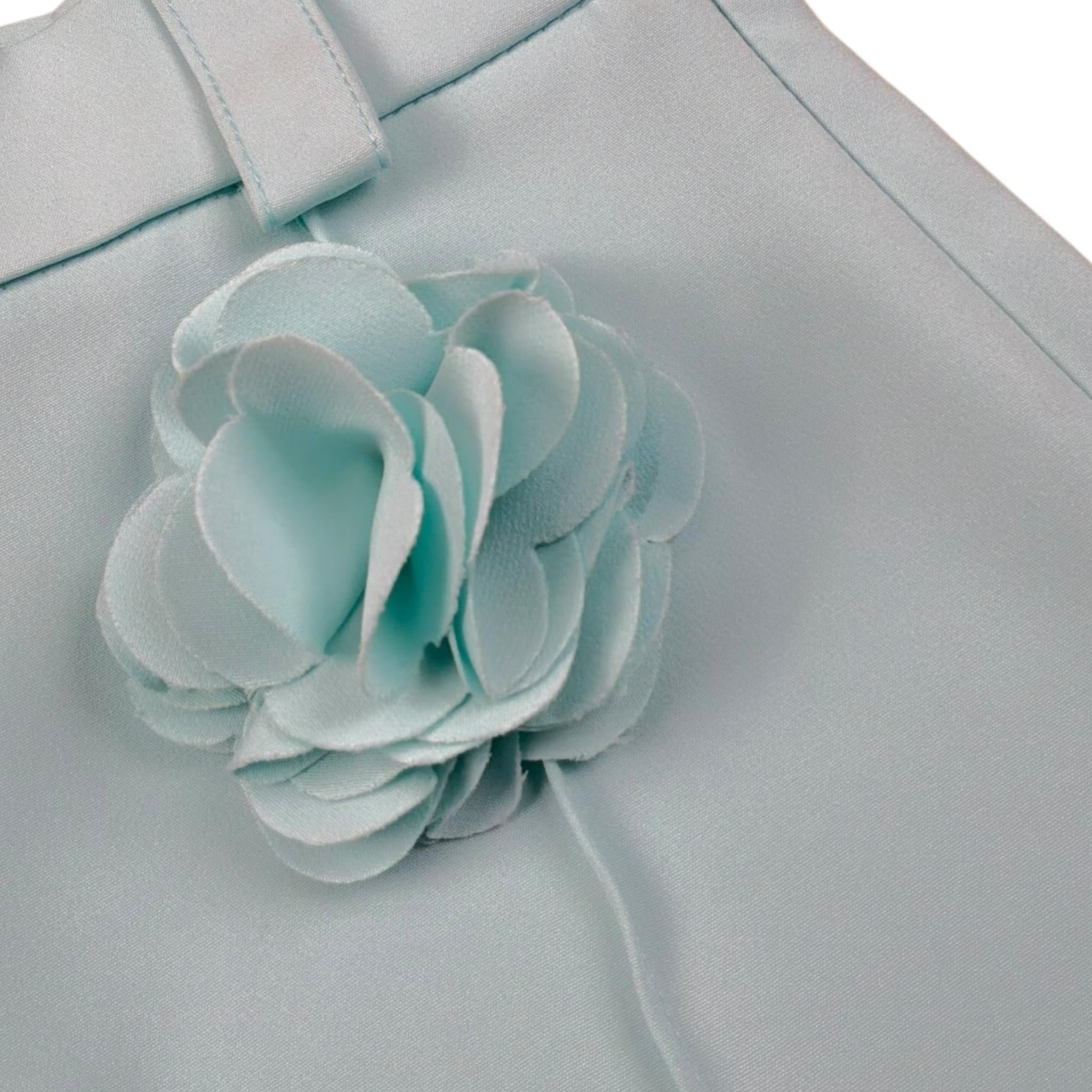 Petit Posh Short Tina Unita con Applicazione per Bambina GFBS25066SHX VERDE ACQUA PETIT POSH 