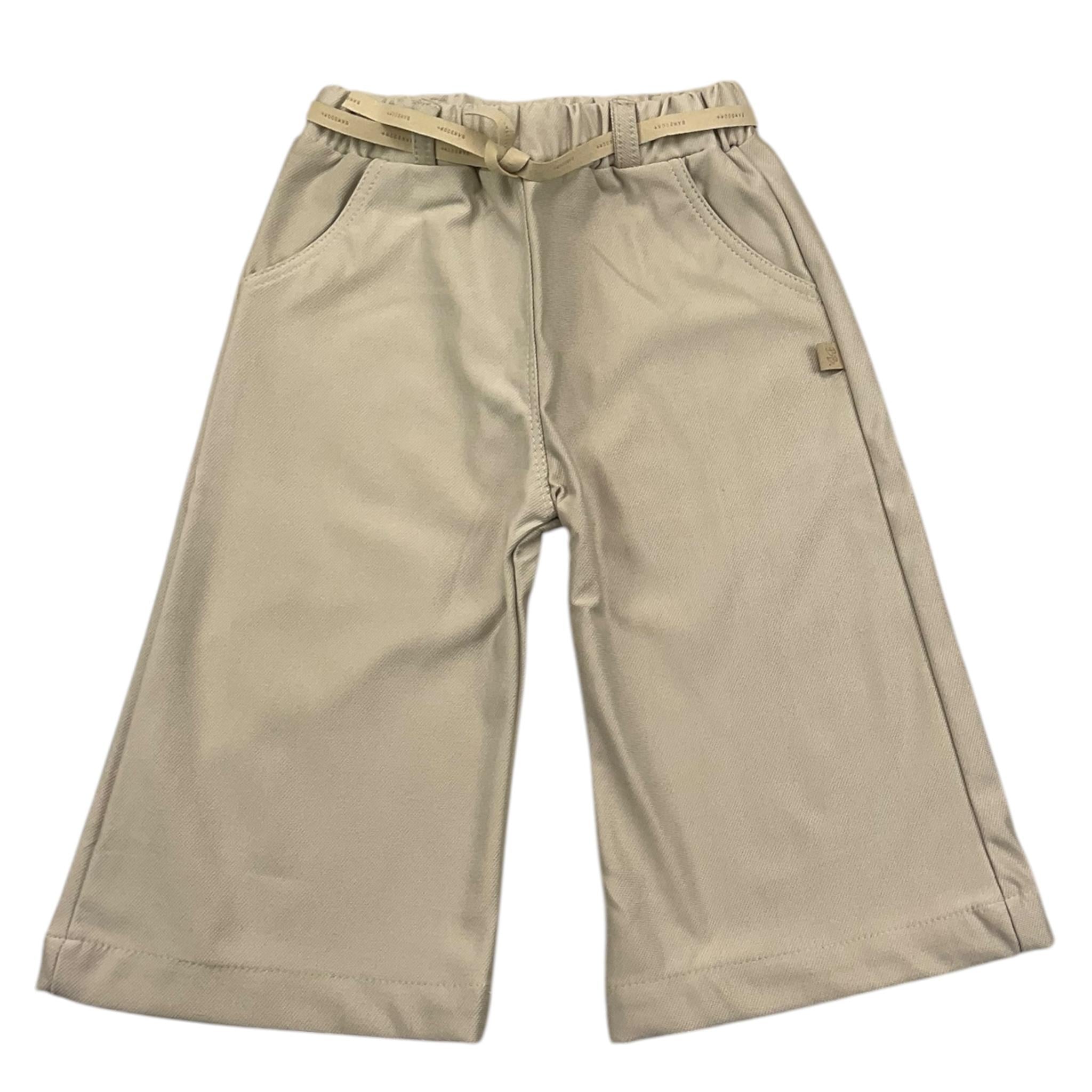 BAMBOOM+BABIES pantalone tinta unita modello palazzo Sabbia per Neonata 558A SABBIA BAMBOOM+BABIES 