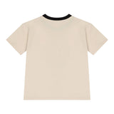 Calvin Klein T-Shirt tinta unita con Profili In Contrasto Beige per Bambino IB0IB02457X BEIGE CALVIN KLEIN 