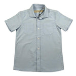 Trussardi Camicia Mezza Manica Tinta Unita con Taschino per Bambino TBP26056CA AZZURRO TRUSSARDI 