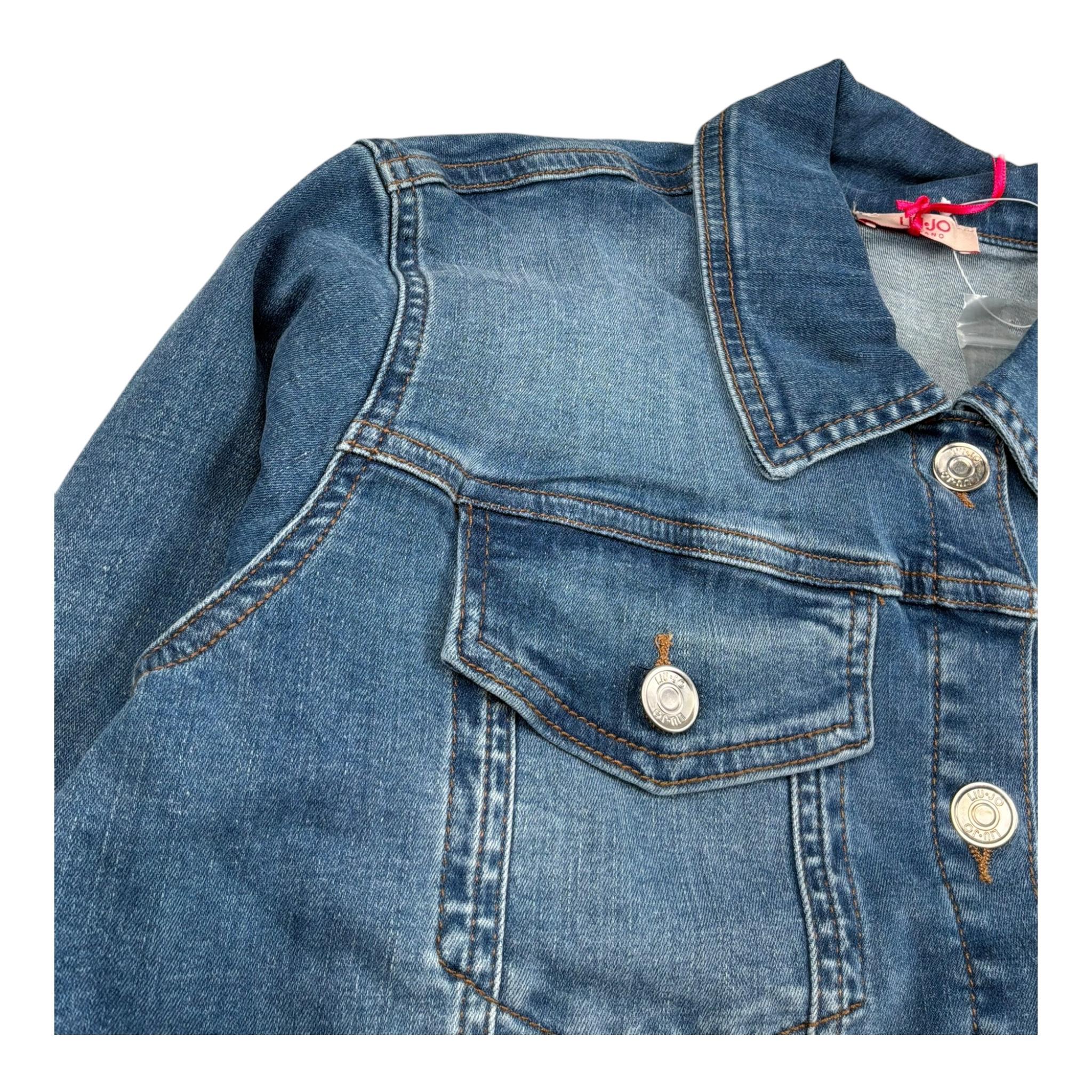 Liu Jo Giubbino In Denim Tinta Unita per Bambina GA5083 BLU LIU JO 