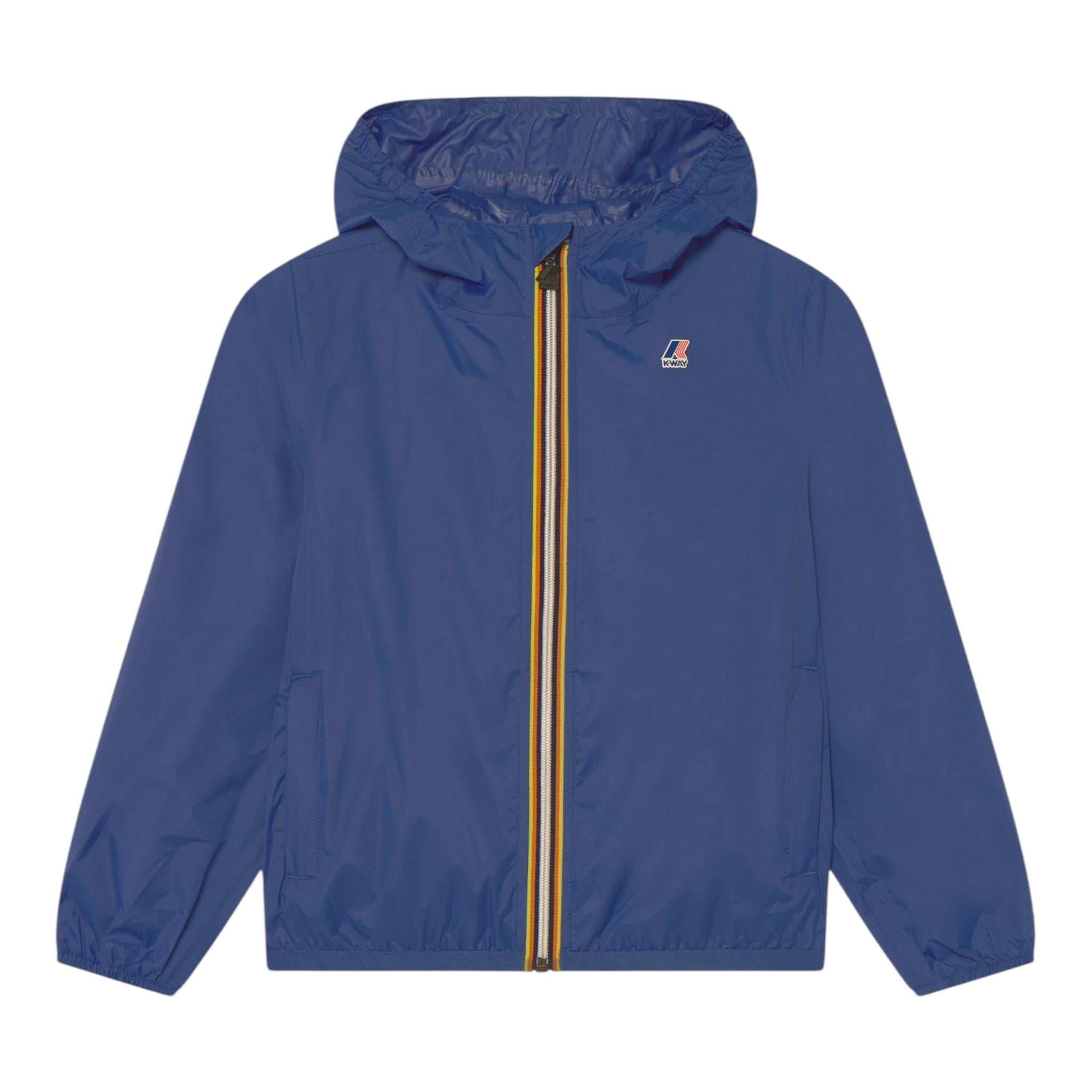 K-Way Giubbino Tinta Unita con Cappuccio per Bambino K61336WX BLU K-WAY 