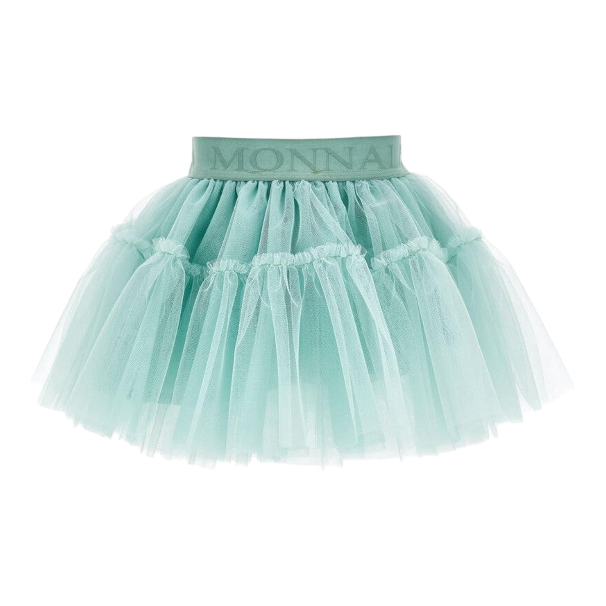 Monnalisa Gonna Tinta Unita In Tulle per Neonata 37EGONX VERDE MONNALISA 