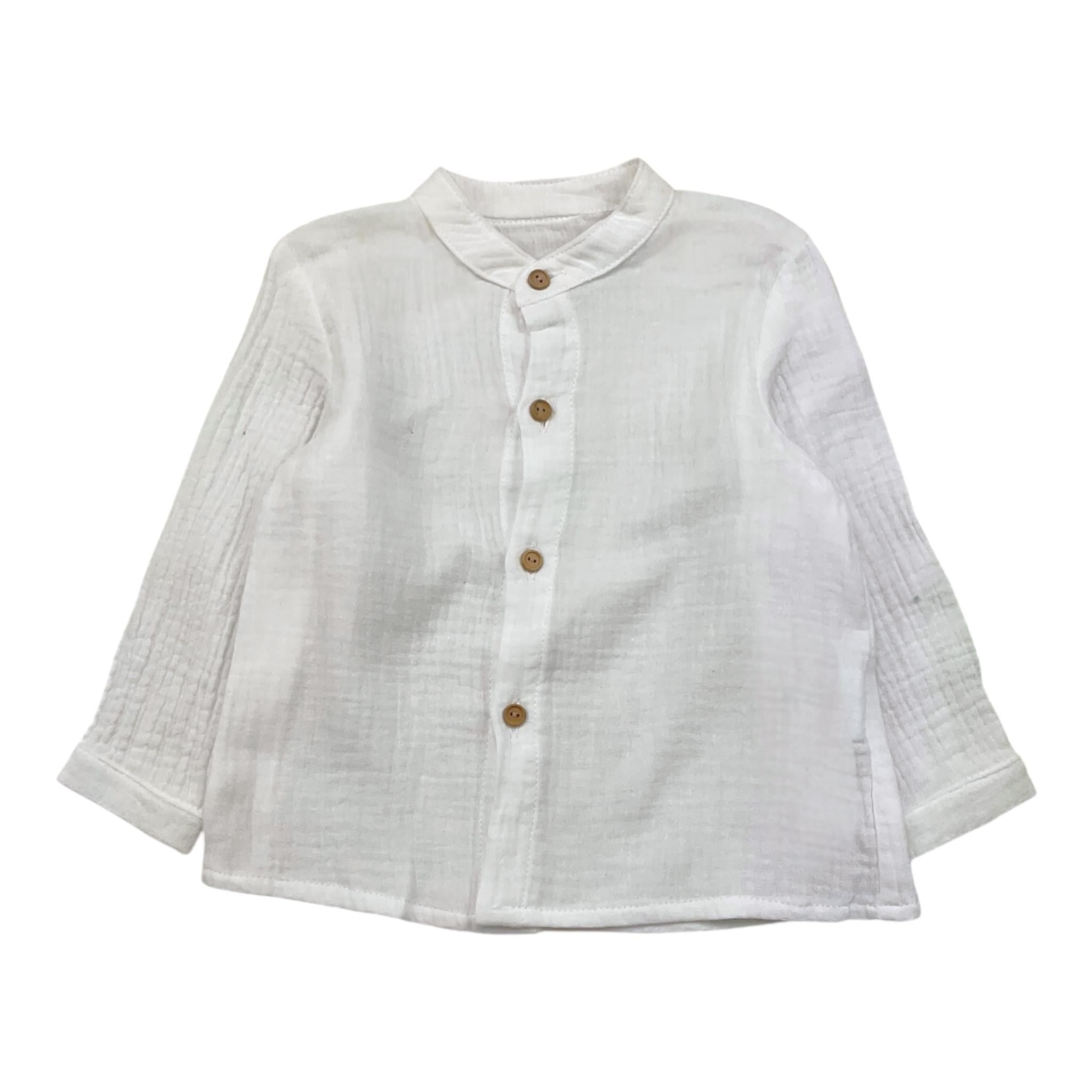 YOEDU camicia tinta unita con colletto coreano Bianco per Bambino 3055J BIANCO YOEDU 