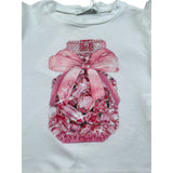 M+E' T-Shirt Girocollo Tinta Unita con Stampa per Neonato UE1856XX BIANCO M+E' 