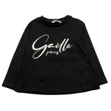GAELLE shirt girocollo tinta unita cn logo Nero per Bambina 2741M00353 NERO GAELLE 