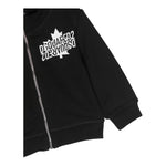 DSQUARED2 felpa con zip tinta unita stampa logo Nero per Neonato DQ1797 NERO DSQUARED2 
