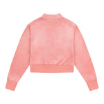 Juicy Couture Felpa Tinta Unita In Velluto con Zip per Bambina JBX6507 ROSA JUICY COUTURE 