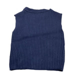 TRUSSARDI gilet in filo tinta unita Blu per Bambino TGA25034MA BLU TRUSSARDI 