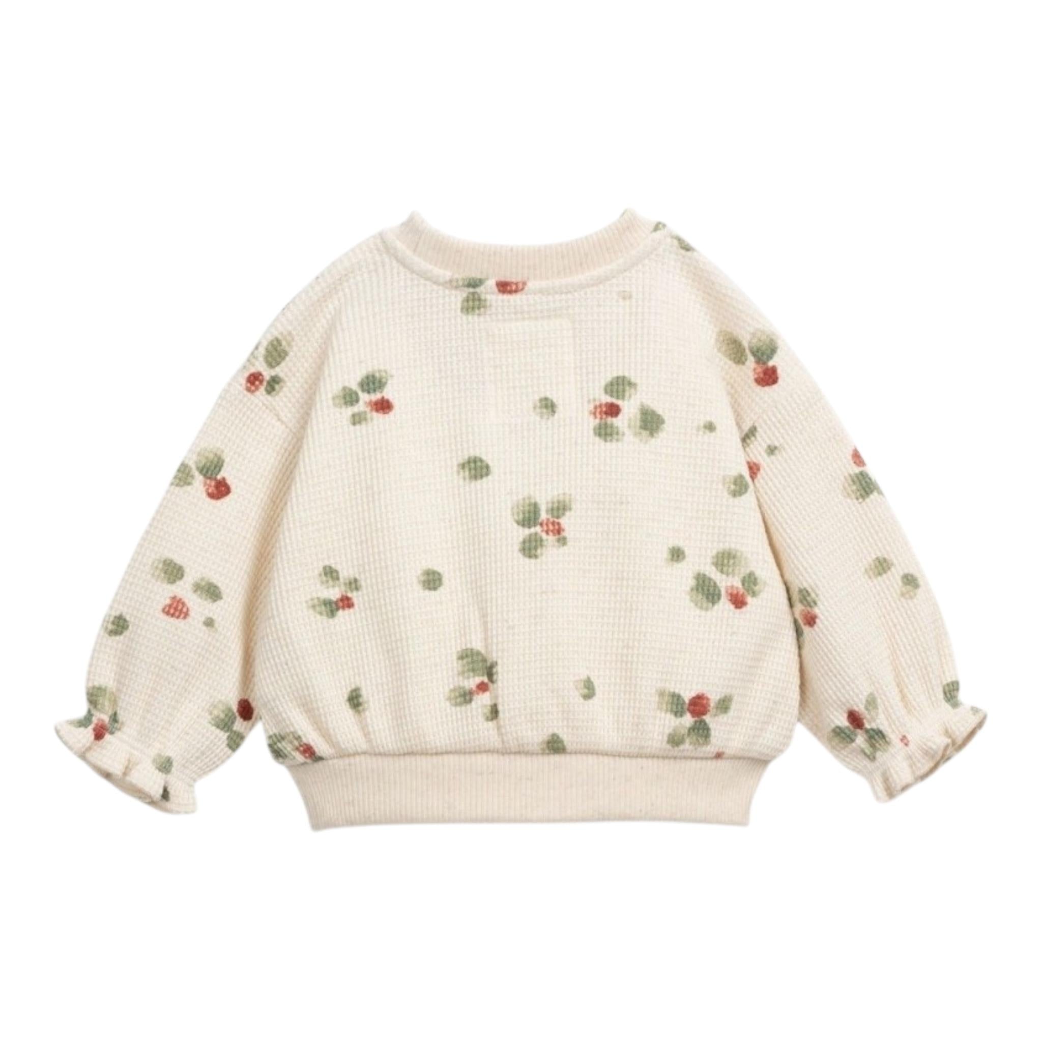 PLAY UP felpa girocollo tinta unita con stampa Panna per Bambino PA022AP11351J PANNA PLAY UP 