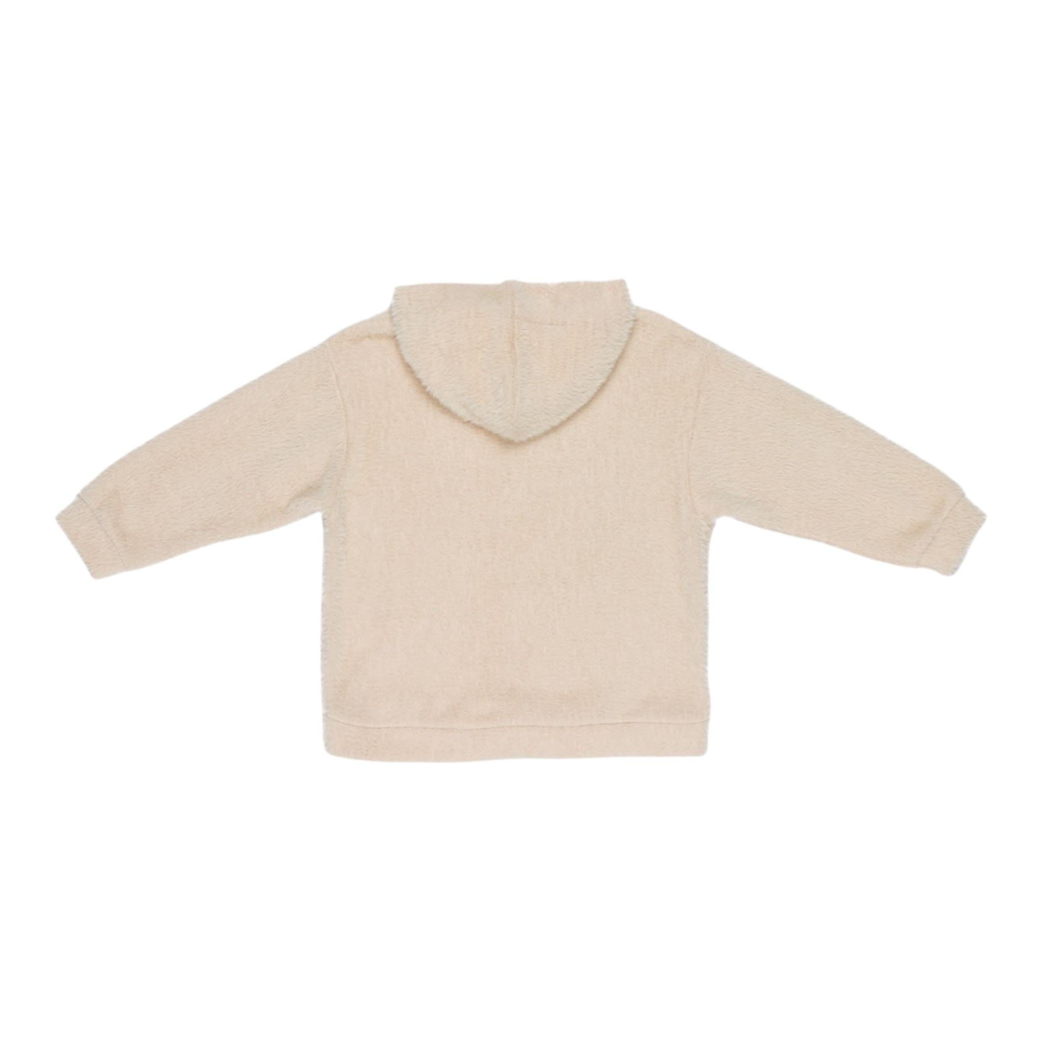 LU LU BY MISS GRANT felpa con cappuccio tinta unita Panna per Bambina LL3293 PANNA LU LU BY MISS GRANT 