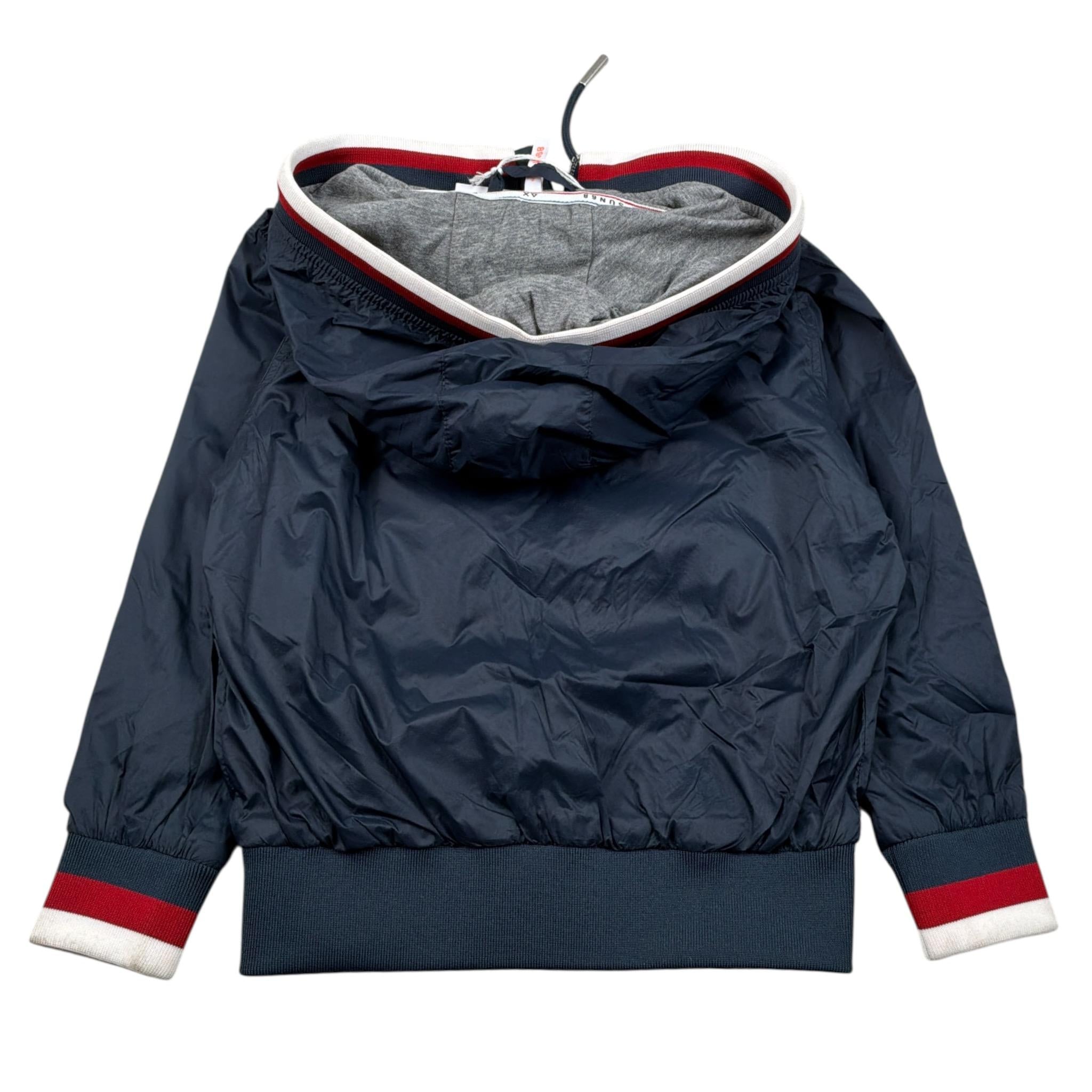 Sun68 Giubbino tinta unita con Cappuccio Blu per Neonato R303022 BLU SUN68 