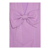 Twinset Abito Mezza Manica Tinta Unita con Fiocco per Bambina 251GJ2QN9 LILLA TWINSET 