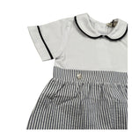 J.O. Milano Pagliaccetto Mezza Mania Fantasia A Righe per Neonato 571B1 BIANCO J.O. MILANO 