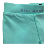 John Richmond Leggins Tinta Unita con Logo per Neonata RIP26086LE VERDE ACQUA JOHN RICHMOND 