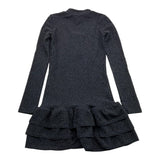 MARC ELLIS abito tinta unita mezzo collo Nero per Bambina JMJDR00203 NERO MARC ELLIS 