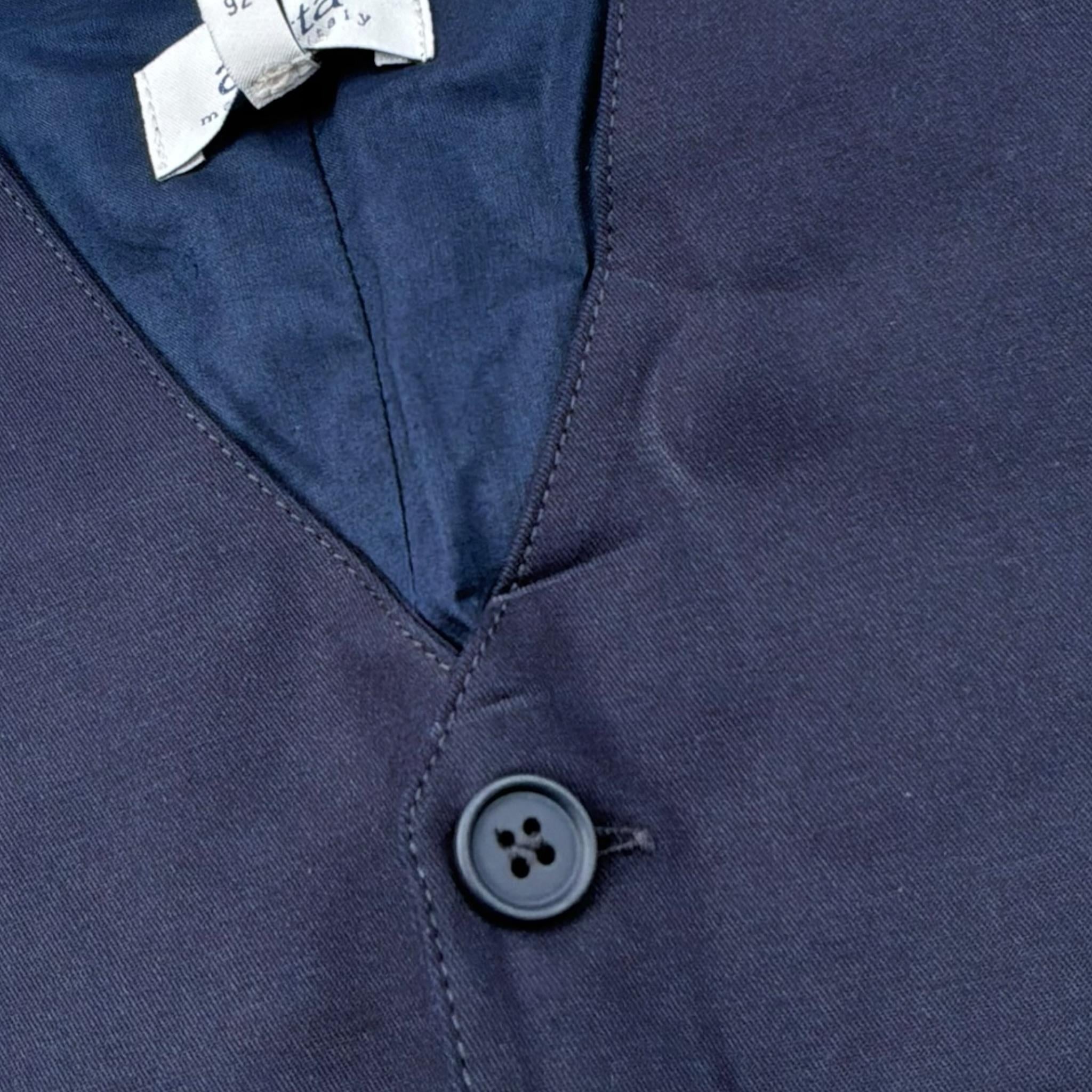 Aletta Gilet Tinta Unita con Bottoni per Bambino M22041 BLU ALETTA 