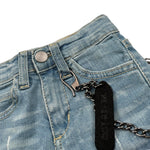 Never Too Bermuda In Denim tinta unita Azzurro per Neonato NT1635N AZZURRO NEVER TOO 