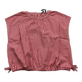 Piccola Ludo Camicia Tinta Unita Fantasia A Quadretti Rosso Per Bambina