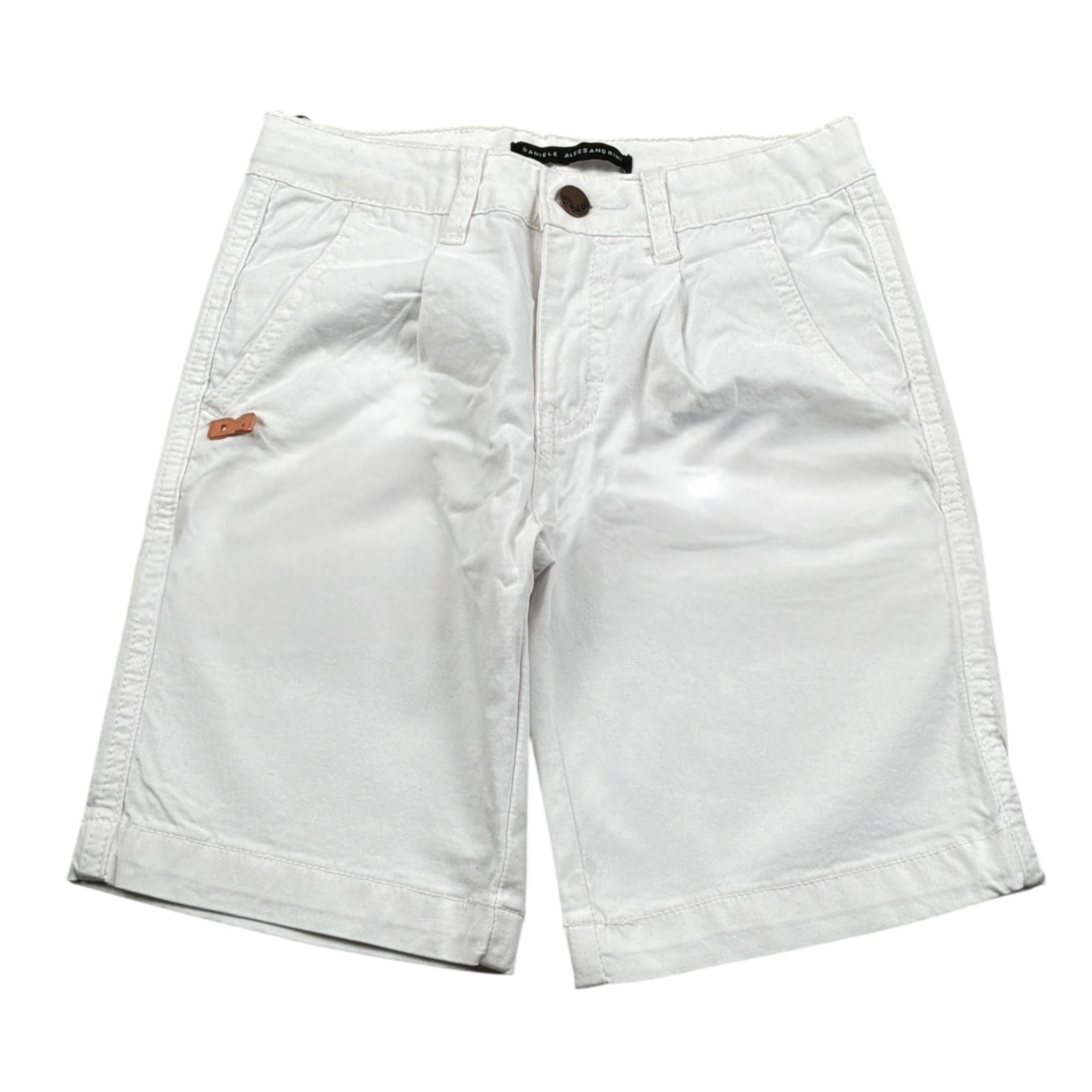 Daniele Alessandrini Bermuda tinta unita con Girovita Regolabile Bianco per Bambino 1236P1156 BIANCO DANIELE ALESSANDRINI 