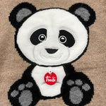 SAINT BARTH maglia tinta unita con stampa Sabbia per Bambina TRUDIPANDA SABBIA SAINT BARTH 