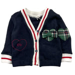 LE BEBE' cardigan tinta unita con bottoni Blu per Neonata LBG6117 BLU LE BEBE' 