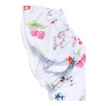 Monnalisa Costume Intero Tinta Unita con Stampa per Bambina 19E074 BIANCO MONNALISA 