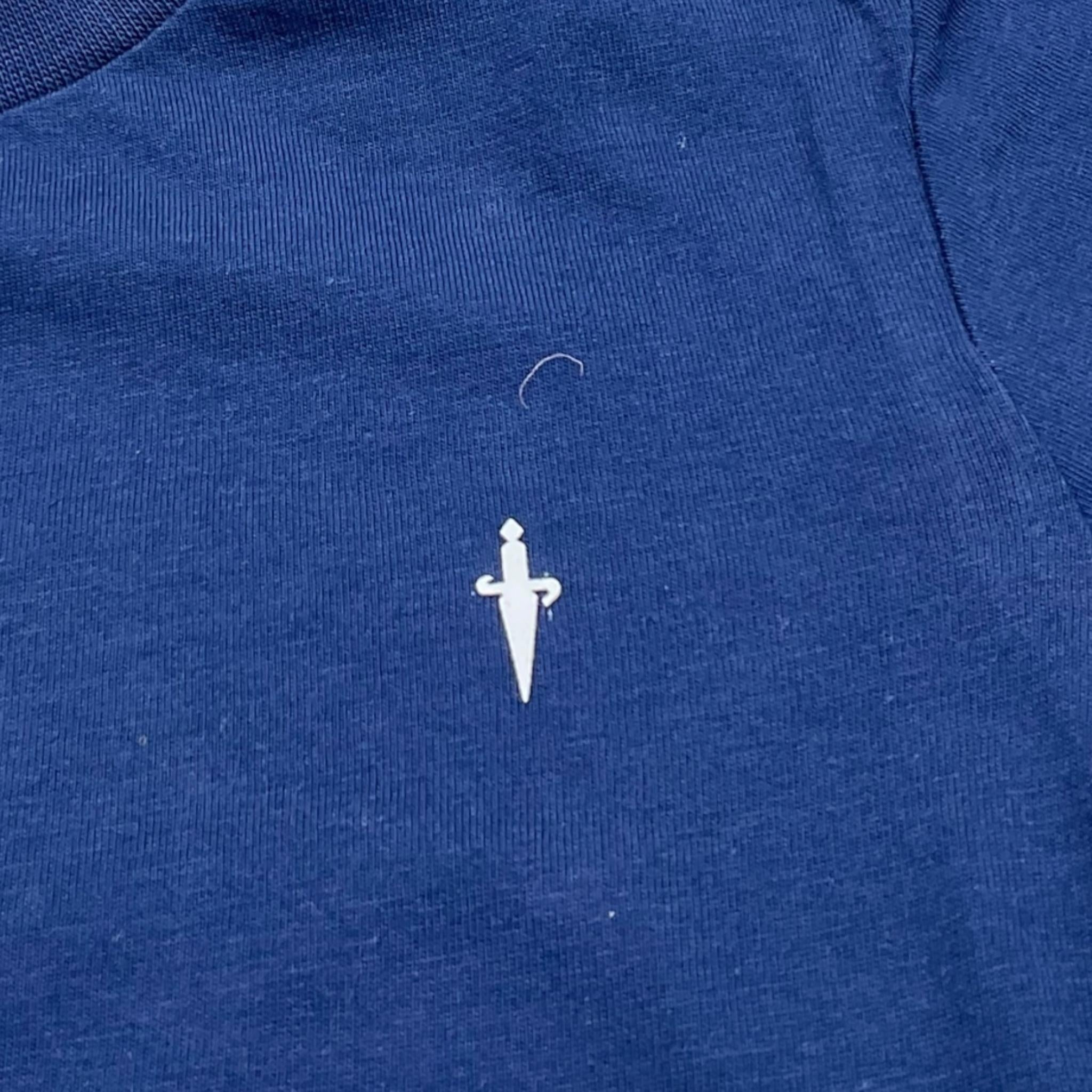 Cesare Paciotti T-Shirt Girocollo Tinta Unita con Stampa per Neonato TSP5155B BLU CESARE PACIOTTI 