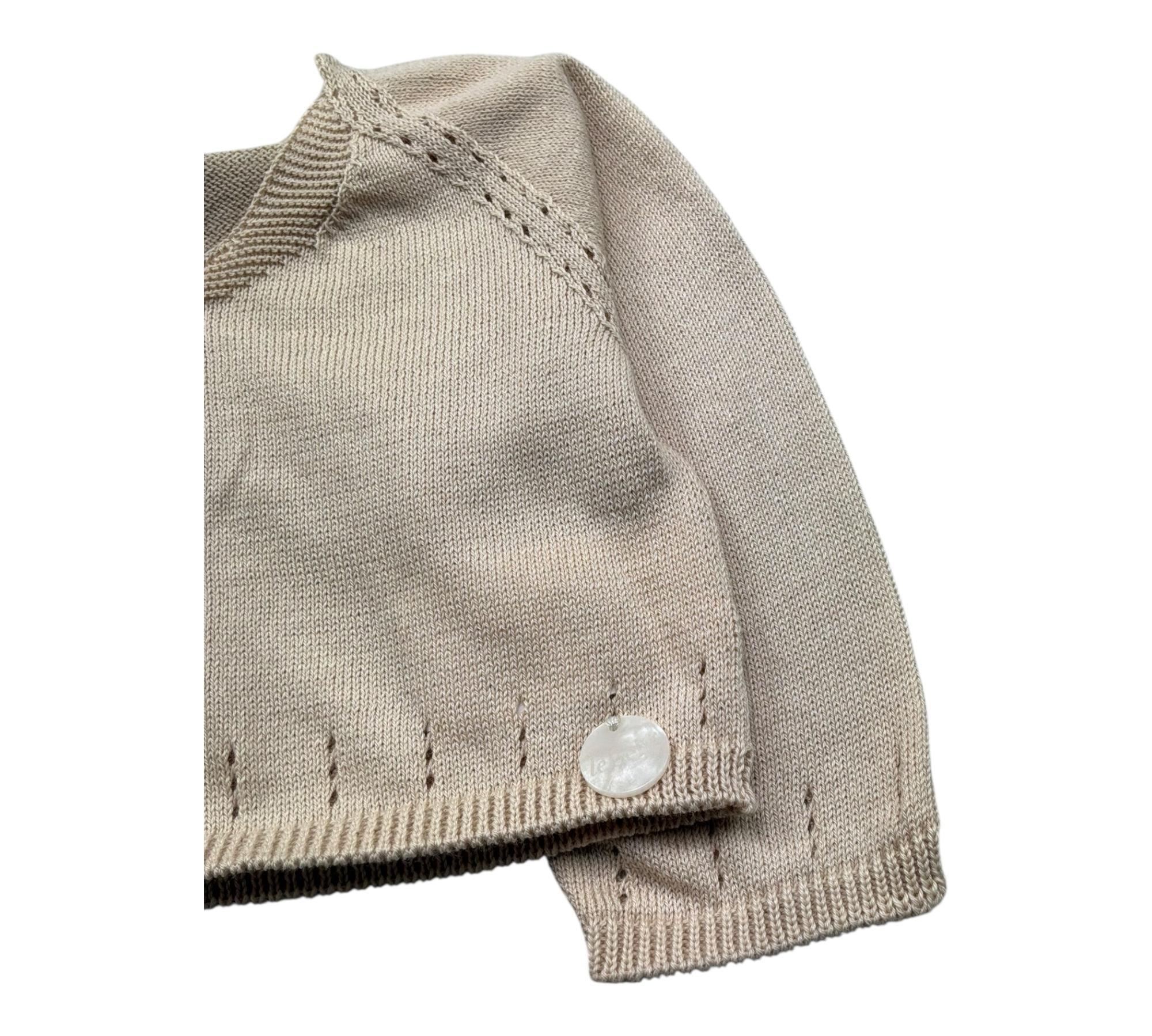 Le Bebe Coprispalle Tinta Unita  per Neonata LBG6326 BEIGE LE BEBE 