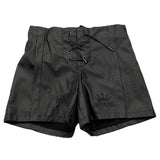 Aniye By Girl Short In Ecopelle Tinta Unita Nero Per Bambina