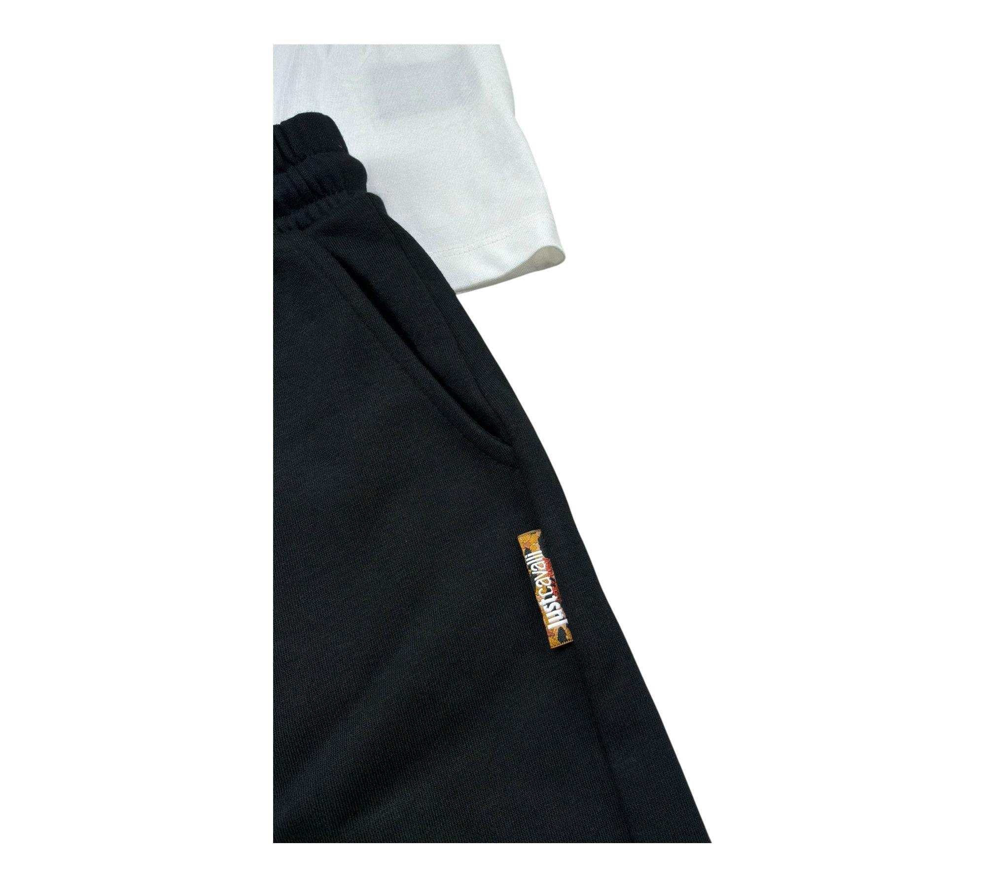 Just Cavalli Completo 2 Pezzi T-Shirt-Bermuda per Bambino JBP26040CJ BIANCO/NERO JUST CAVALLI 