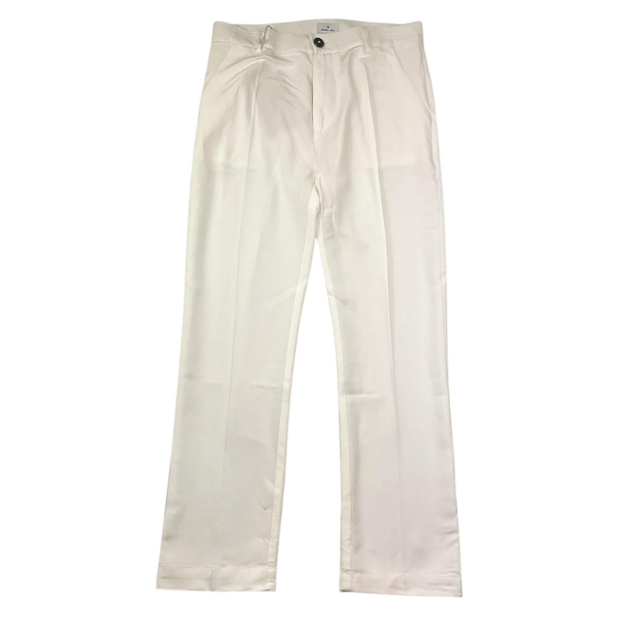 Manuel Ritz Pantalone Tinta Unita con Tasche America per Bambino MR2853J BIANCO MANUEL RITZ 