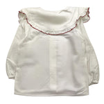 LA STUPENDERIA camicia manica lunga tinta unita con colletto Bianco per Neonata TJCM46X BIANCO LA STUPENDERIA 