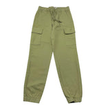 Emc Pantalone Tinta Unita con Tasconi per Bambina BZ7014 VERDE EMC 