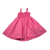 M+E' Abito Giromanica Tinta Unita con Fiocco per Bambina UE1398 ROSA M+E' 