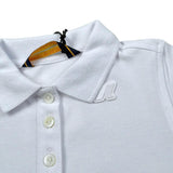 K-Way Polo Mezza Manica Tinta Unita per Bambino K6124XW BIANCO K-WAY 