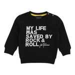 JOHN RICHMOND felpa girocollo tinta unita con stampa Nero per Neonato RIA24061FE NERO JOHN RICHMOND 