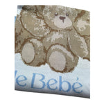 Le Bebe Coperta Tinta Unita con Ricami per Neonato LBB5316 BIANCO LE BEBE 