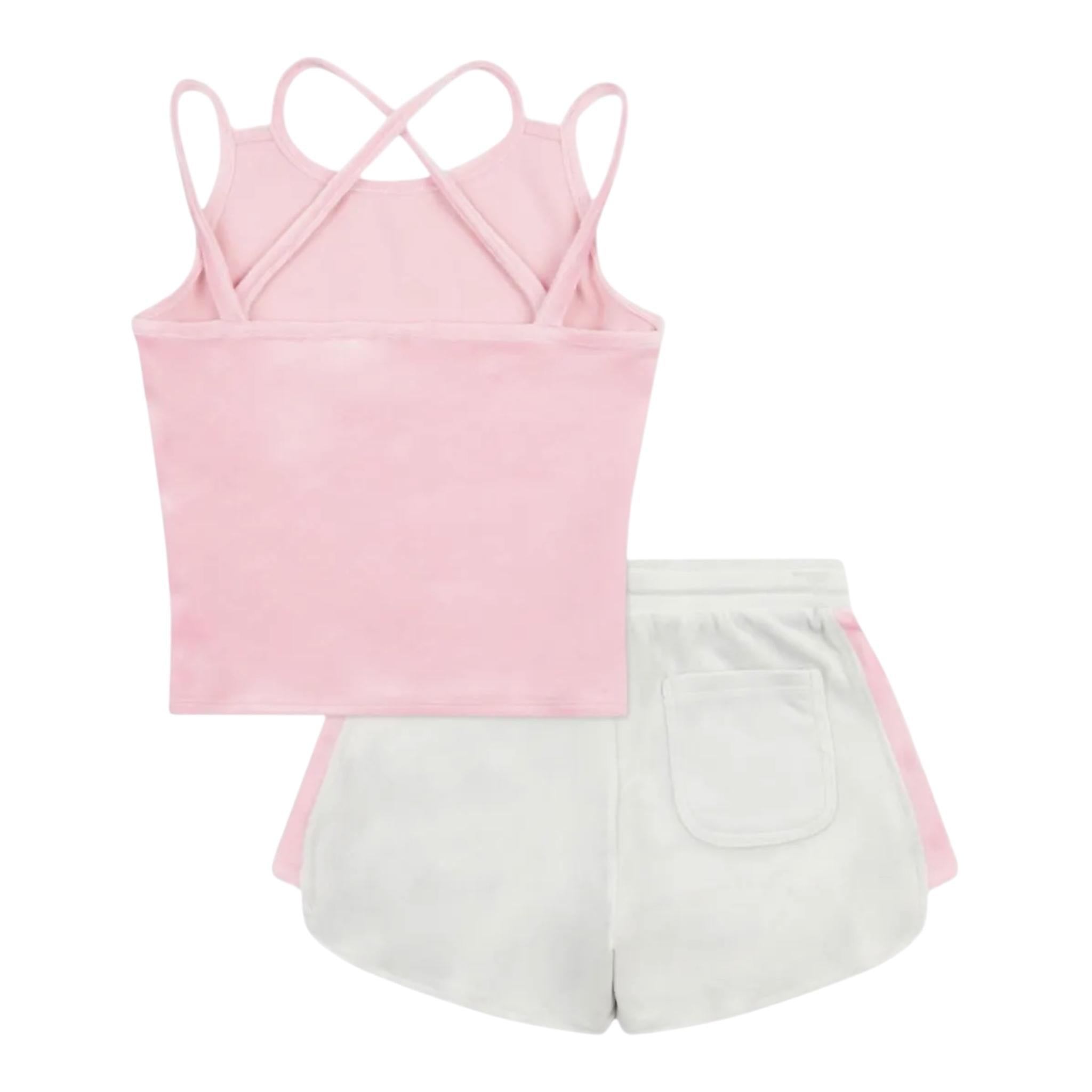 Juicy Couture Completo 2 Pezzi Canotta-Shorts Bicolore per Bambina JBX6509X ROSA JUICY COUTURE 