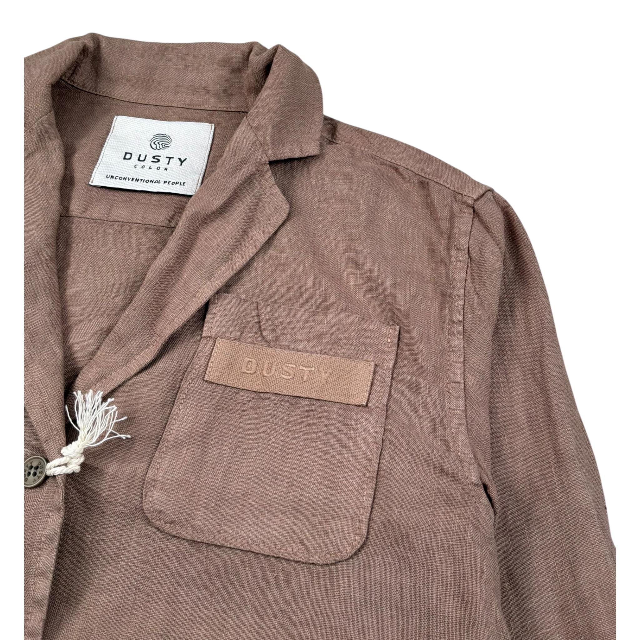 Dusty Color Camicia Manica Lunga Tinta Unita per Bambino DJWS5017OS MARRONE DUSTY COLOR 