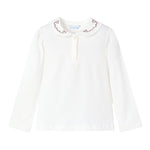 MAYORAL shirt tinta unita con colletto Bianco per Bambina 131 BIANCO MAYORAL 