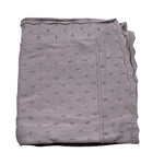 Wedoble Coperta Tinta Unita con Ricami per Neonata V2505306A LILLA WEDOBLE 