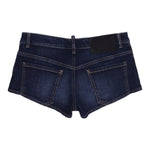 Dsquared2 Short In Denim Tinta Unita con Tasche per Bambina DQ2837 BLU DSQUARED2 