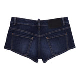 Dsquared2 Short In Denim Tinta Unita con Tasche per Bambina DQ2837 BLU DSQUARED2 