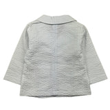 Emc Giacca Bicolore Fantasia A Righe Bianco/Azzurro per Neonata