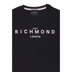 John Richmond T-Shirt Girocollo Tinta Unita con Stampa per Bambina RGP25002TSXX NERO JOHN RICHMOND 